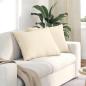 Preview: ARDEBO.de - Sofakissen 2 pcs Creme 70 x 50 cm Cordstoff
