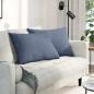 Preview: ARDEBO.de - Sofakissen 2 pcs Blau 70 x 50 cm Cordstoff