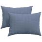 Preview: Sofakissen 2 pcs Blau 70 x 50 cm Cordstoff
