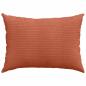 Preview: Sofakissen 2 pcs Rot-Orange 70 x 50 cm Cordstoff