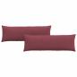 Preview: Sofakissen 2 pcs Weinrot 120 x 40 cm Stoff