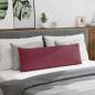 Preview: Sofakissen 2 pcs Weinrot 120 x 40 cm Stoff