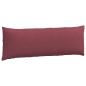 Preview: Sofakissen 2 pcs Weinrot 120 x 40 cm Stoff