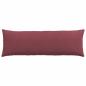 Preview: Sofakissen 2 pcs Weinrot 120 x 40 cm Stoff