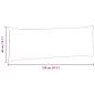 Preview: Sofakissen 2 pcs Weinrot 120 x 40 cm Stoff
