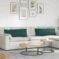 Preview: ARDEBO.de - Sofakissen 2 pcs Dunkelgrün 120 x 40 cm Stoff