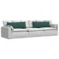 Preview: Sofakissen 2 pcs Dunkelgrün 120 x 40 cm Stoff