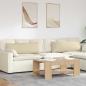 Preview: ARDEBO.de - Sofakissen 2 pcs Creme 120 x 40 cm Stoff