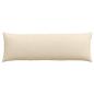 Preview: Sofakissen 2 pcs Creme 120 x 40 cm Stoff
