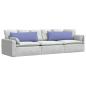 Preview: Sofakissen 2 stk. Stoff Jeans blau 120 x 40 cm