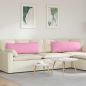 Preview: ARDEBO.de - Sofakissen 2 pcs Rosa 120 x 40 cm Stoff