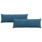 Preview: Sofakissen 2 pcs Blau 120 x 40 cm Cordstoff