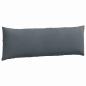 Preview: Sofakissen 2 pcs Dunkelgrau 120 x 40 cm Cordstoff