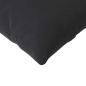 Preview: Sofakissen 2 Stück Schwarz 120 x 40 cm Cordstoff