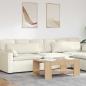 Preview: ARDEBO.de - Sofakissen 2 pcs Creme 120 x 40 cm Cordstoff