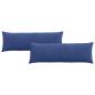 Preview: Sofakissen 2 pcs Polizeiblau 120 x 40 cm Cordstoff