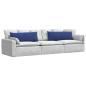Preview: Sofakissen 2 pcs Polizeiblau 120 x 40 cm Cordstoff