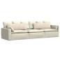 Preview: Sofa Kissen 2 pcs Beige 120 x 40 cm Stoff