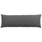 Preview: Sofakissen 2 pcs Dunkelgrau 120 x 40 cm Cordstoff