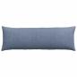 Preview: Sofakissen 2 Stück Blau 120 x 40 cm Cordstoff