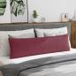 Preview: Sofakissen 2 pcs Weinrot 145 x 40 cm Stoff