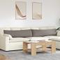 Preview: ARDEBO.de - Sofakissen 2 pcs Taupe 145 x 40 cm Stoff