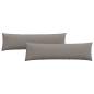 Preview: Sofakissen 2 pcs Taupe 145 x 40 cm Stoff