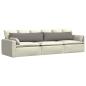 Preview: Sofakissen 2 pcs Taupe 145 x 40 cm Stoff