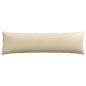 Preview: Sofakissen 2 Stk. Stoff Creme 145 x 40 cm