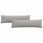 Preview: Sofakissen 2 pcs Grau 145 x 40 cm Stoff