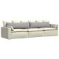 Preview: Sofakissen 2 pcs Grau 145 x 40 cm Stoff