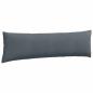 Preview: ARDEBO.de - Sofakissen 2 pcs Dunkelgrau 145 x 40 cm Cordstoff