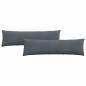 Preview: Sofakissen 2 pcs Dunkelgrau 145 x 40 cm Cordstoff