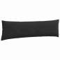 Preview: Sofakissen 2 pcs Schwarz 145 x 40 cm Cordstoff
