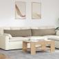 Preview: ARDEBO.de - Sofa Kissen 2 pcs Taupe 145 x 40 cm Stoff