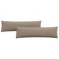 Preview: Sofa Kissen 2 pcs Taupe 145 x 40 cm Stoff