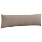 Preview: Sofa Kissen 2 pcs Taupe 145 x 40 cm Stoff