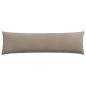 Preview: Sofa Kissen 2 pcs Taupe 145 x 40 cm Stoff