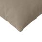 Preview: Sofa Kissen 2 pcs Taupe 145 x 40 cm Stoff