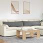 Preview: ARDEBO.de - Sofa Kissen 2 pcs Dunkelgrau 145 x 40 cm Stoff