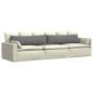Preview: Sofa Kissen 2 pcs Dunkelgrau 145 x 40 cm Stoff