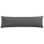 Preview: Sofakissen 2 pcs Dunkelgrau 145 x 40 cm Cordstoff