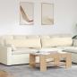 Preview: ARDEBO.de - Sofakissen 2 pcs Creme 145 x 40 cm Cordstoff