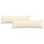 Preview: Sofakissen 2 pcs Creme 145 x 40 cm Cordstoff