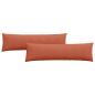 Preview: Sofakissen 2 pcs Rot-Orange 145 x 40 cm Cordstoff
