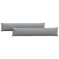 Preview: ARDEBO.de - Sofakissen 2 pcs Hellgrau 200 x 40 cm Stoff