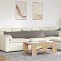 Preview: ARDEBO.de - Sofakissen 2 pcs Taupe 200 x 40 cm Stoff