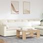 Preview: ARDEBO.de - Sofakissen 2 pcs Weiß 200 x 40 cm Stoff