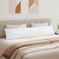 Preview: Sofakissen 2 pcs Weiß 200 x 40 cm Stoff