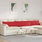 Preview: ARDEBO.de - Sofakissen 2 pcs Rot 200 x 40 cm Stoff